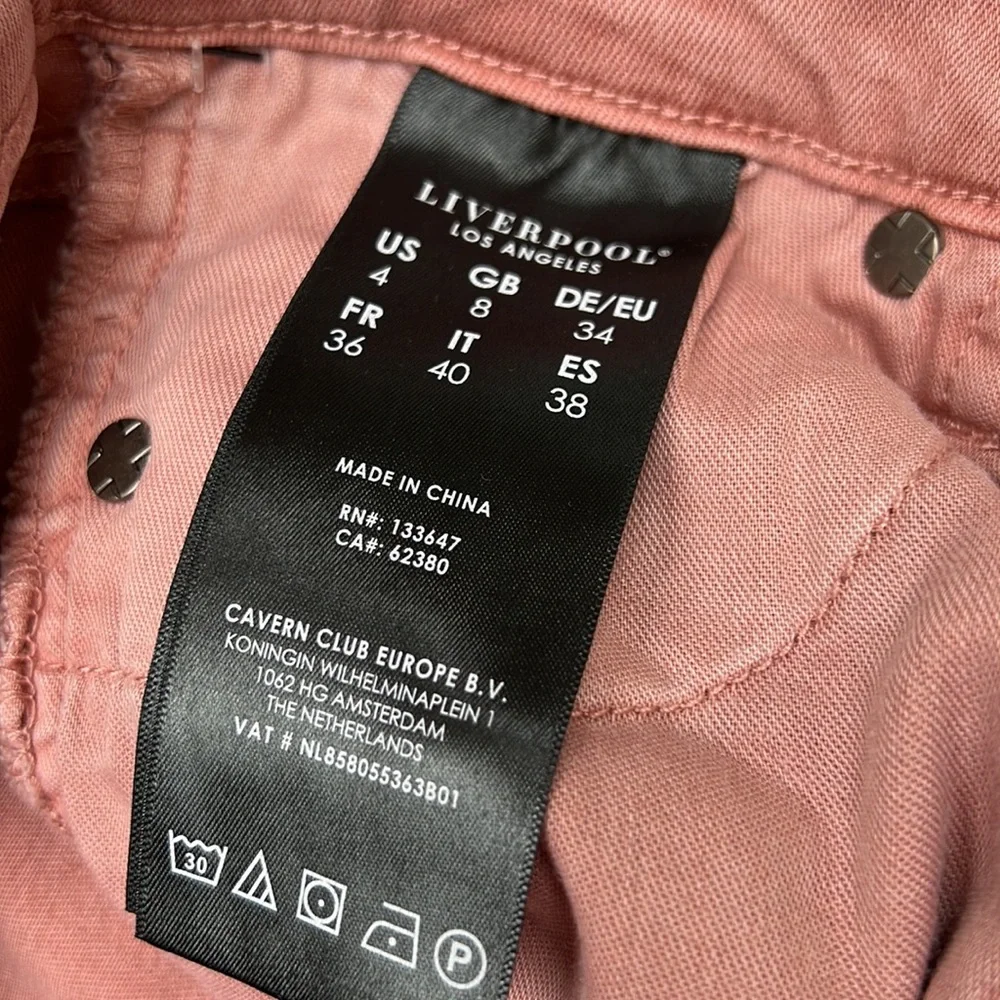 NWT Liverpool Abby Skinny Ankle in Mauve Blush Size 4/27 - Picture 6 of 13